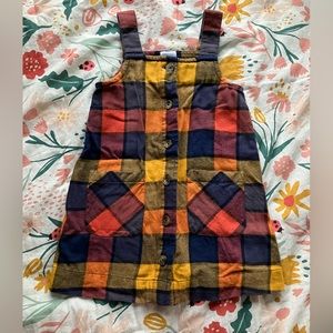 Hanna Andersson | Flannel Plaid Jumper Dress w Pockets! | 3t & 4t